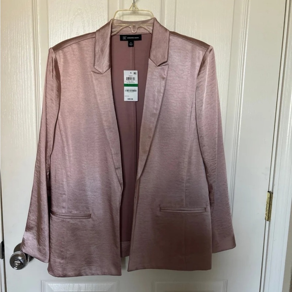 Satin Pink Blazer size petite large
